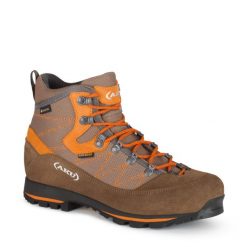 Buty trekkingowe Gore-tex damskie Aku Trekker. Brązowe buty trekkingowe Aku, bez wzorów, z gore-texu, bez zapięcia, trekkingowe, gore-tex. Za 444.80 zł.