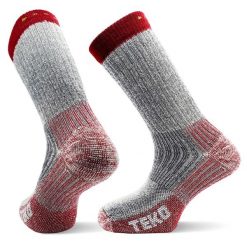 Skarpety sportowe z merino pełna amortyzacja Teko ecoTREK Heavy Full Cushion 4.0. Brązowe skarpetki TEKO, bez wzorów. Za 95.00 zł.