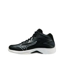 Buty sportowe Mizuno Thunder Blade Z Mid Unisex. Czarne buty treningowe Mizuno, bez wzorów, z gumy, bez zapięcia. Za 364.25 zł.