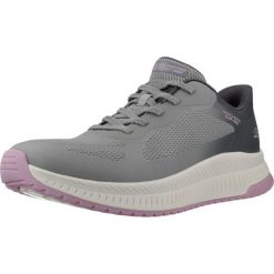Buty SKECHERS BOBS SQUAD 4 STAPLE LOOK Szary. Szare buty trekkingowe Skechers, z syntetyku, bez zapięcia. Za 369.99 zł.