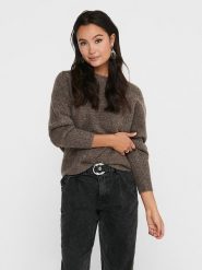 ONLY Sweter w kolorze brązowym rozmiar: L. Brązowe swetry ONLY, l, bez wzorów, bez ramiączek. Za 101.23 zł.