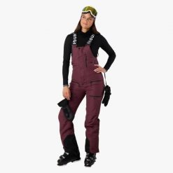 Spodnie narciarskie Kobieta Swedemount Freeride Bib Pants II wodoodporne. Fioletowe spodnie narciarskie SWEDEMOUNT, bez wzorów, narciarskie. Za 672.00 zł.