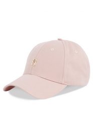 Tommy Hilfiger Czapka z daszkiem Elevated Chic Cap AW0AW17128 Różowy. Czerwone czapki z daszkiem Tommy Hilfiger, bez wzorów, z bawełny. Za 149.99 zł.