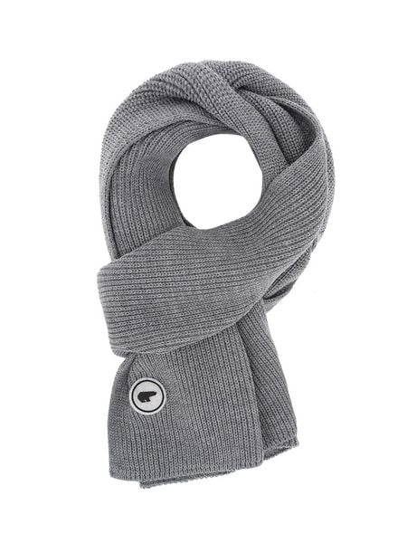 Eisbär Wełniany szal "Laren 2.0" w kolorze szarym rozmiar: onesize. Szare szaliki i kominy Eisbär, bez wzorów, z wełny. Za 197.63 zł.