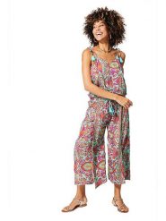 Ipanima Kombinezon w kolorze miętowo-różowym rozmiar: 34-40. Różowe kombinezony Ipanima, bez wzorów, bez kołnierzyka, bez ramiączek. Za 100.99 zł.