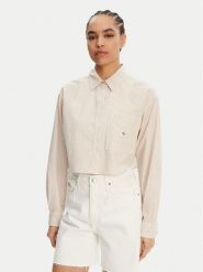 Calvin Klein Jeans Koszula J20J225078 Beżowy Regular Fit. Brązowe koszule Calvin Klein Jeans, s, bez wzorów, z bawełny, bez kołnierzyka, bez ramiączek. Za 219.99 zł.