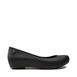 Baleriny Melissa. Czarne baleriny Melissa, bez wzorów, bez obcasa, bez zapięcia. Za 179.99 zł.