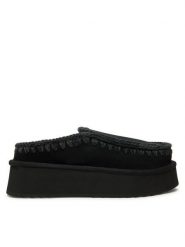 Mou Kapcie Clog Eskimo Platform FW681004A Czarny. Czarne kapcie Mou, bez wzorów, ze skóry. Za 979.99 zł.