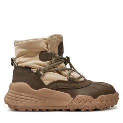 Botki Timberland. Brązowe botki Timberland, bez wzorów, bez obcasa, na płaskiej podeszwie, bez zapięcia. Za 519.99 zł.