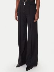 Patrizia Pepe Spodnie materiałowe 8P0813/A715 Czarny Wide Leg. Czarne spodnie materiałowe Patrizia Pepe, bez wzorów, z materiału. Za 1,159.00 zł.