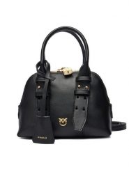 PINKO Torebka Bowling Bag Zip Mini AI 25-26 PLTT 105333 A0QO Czarny. Czarne torebki klasyczne Pinko, bez wzorów, ze skóry, bez dodatków. Za 1,529.00 zł.