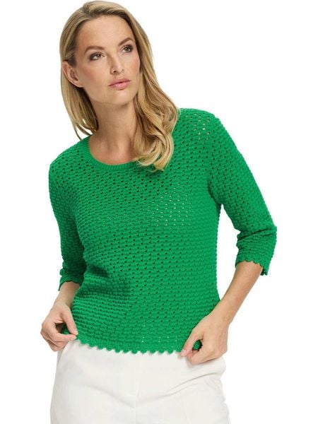 Heine Sweter w kolorze zielonym rozmiar: 48. Zielone swetry Heine, bez wzorów, z bawełny, bez ramiączek. Za 82.95 zł.