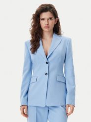 HUGO Marynarka Asmalla 50540787 Błękitny Slim Fit. Niebieskie marynarki i żakiety Hugo, bez wzorów, z syntetyku, bez ramiączek. Za 1,019.00 zł.