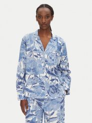 Gap Koszulka piżamowa 531508-13 Niebieski Relaxed Fit. Niebieskie koszule nocne GAP, l, bez wzorów, z bawełny, bez ramiączek. Za 169.99 zł.