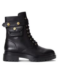 Lauren Ralph Lauren Trapery 802916475001 Czarny. Czarne traperki Lauren Ralph Lauren, bez wzorów, ze skóry, bez obcasa, bez zapięcia. Za 1,169.00 zł.