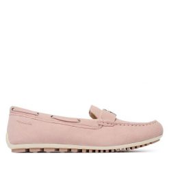 Mokasyny Tamaris. Czerwone mokasyny Tamaris, bez wzorów. Za 369.99 zł.