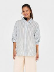 JDY Koszula Grace 15317242 Niebieski Oversize. Niebieskie koszule JDY, m, bez wzorów, z wiskozy, bez kołnierzyka, bez ramiączek. Za 59.99 zł.