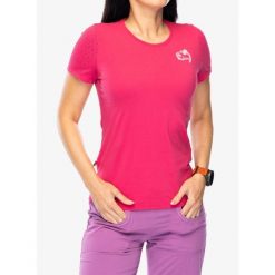 Koszulka wspinaczkowa damska E9 Awa2.4. Czerwone t-shirty sportowe E9, bez wzorów, bez ramiączek. Za 150.99 zł.