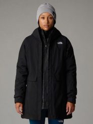 The North Face Parka funkcyjna 3w1 w kolorze czarnym rozmiar: L. Czarne płaszcze The North Face, l, bez wzorów, sportowe, bez kaptura. Za 1,081.27 zł.