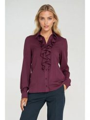Nife Bluzka w kolorze fioletowym rozmiar: 38. Różowe bluzki Nife, bez wzorów, bez kołnierzyka, bez ramiączek. Za 174.02 zł.