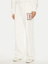 Tommy Jeans Spodnie dresowe H Graphic DW0DW20558 Biały Regular Fit. Białe spodnie dresowe Tommy Jeans, bez wzorów, z bawełny. Za 389.99 zł.