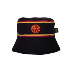 Kapelusz wędkarza dla dorosłych - AS Roma - Czarny. Czarne kapelusze COPA FOOTBALL, bez wzorów, retro. Za 127.99 zł.