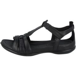 Buty do chodzenia damskie Ecco 24087353859. Czarne buty trekkingowe ECCO, na lato, z materiału, bez zapięcia. Za 432.50 zł.
