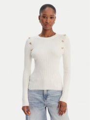 Guess Sweter W6RR58 Z2YK2 Écru Regular Fit. Swetry Guess, m, z aplikacjami, z wiskozy, bez ramiączek. Za 399.99 zł.