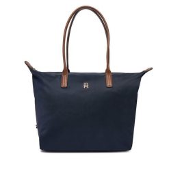 Torebka Tommy Hilfiger. Niebieskie torebki klasyczne Tommy Hilfiger, bez wzorów, klasyczne, bez dodatków. Za 339.99 zł.