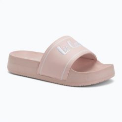 Klapki damskie Lee Cooper LCW-25-42-3532LA. Czerwone klapki COOPER, bez wzorów, z materiału, bez obcasa, bez zapięcia. Za 89.05 zł.
