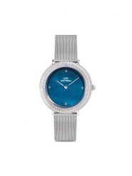 Daniel Wellington Zegarek Crystalline Bezel 3 DW00100825 Srebrny. Szare, analogowe zegarki Daniel Wellington, srebrne. Za 1,289.00 zł.