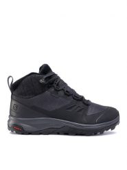 Salomon Trekkingi Outsnap Cswp W 411101 20 V0 Czarny. Czarne buty trekkingowe Salomon, z tworzywa sztucznego, bez zapięcia. Za 449.99 zł.
