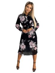 Numoco Sukienka w kolorze czarnym rozmiar: onesize. Czarne sukienki NUMOCO, na imprezę, bez wzorów, bez kołnierzyka, bez ramiączek, midi. Za 155.49 zł.