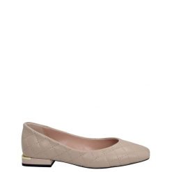 BALERINY 3012 360 BEIGE. Brązowe baleriny Venezia, bez wzorów, ze skóry, bez obcasa, bez zapięcia. Za 199.00 zł.
