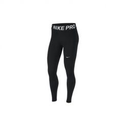 Spodnie treningowe damskie Nike Pro Tights. Czarne spodnie dresowe Nike, bez wzorów. Za 306.00 zł.