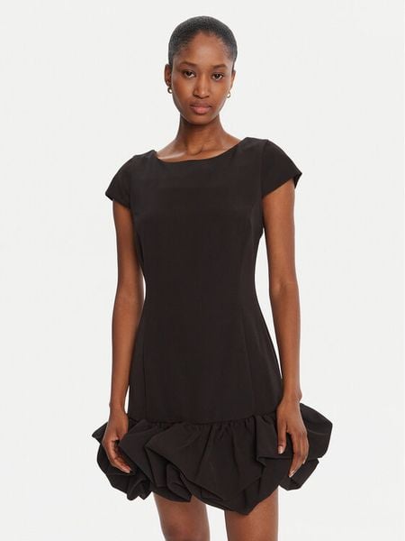 Rinascimento Sukienka koktajlowa CFC0125379003 Czarny Slim Fit. Czarne sukienki Rinascimento, xs, bez wzorów, z syntetyku, wizytowe, bez kołnierzyka, bez ramiączek. Za 419.99 zł.