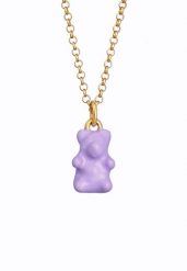 Elli Damski wisiorek z niedźwiedziem Trend z emalią w pozłacanym srebrze próby 925 Sterling Silver Naszyjniki 1 ct. Szare naszyjniki Elli, z materiału, pozłacane. Za 328.99 zł.
