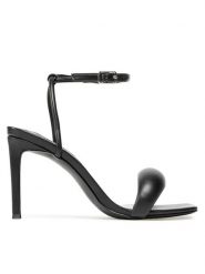 Steve Madden Sandały Entice SM11001844-02002-001 Czarny. Czarne sandały Steve Madden, bez wzorów, ze skóry, bez obcasa, na szpilce, bez zapięcia. Za 349.99 zł.