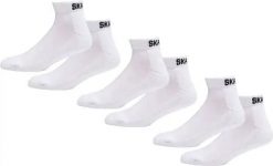 Odzież Skarpety unisex SkatePro Ankle Socks 3-Zestaw - Biały - 46-48. Biała skarpetki SKATEPRO, bez wzorów. Za 19.99 zł.