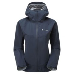 Kurtka przeciwdeszczowa z kapturem dla kobiet Montane Phase Lite. Niebieskie kurtki do biegania Montane, xl, bez wzorów, z gore-texu, z kapturem, do biegania, gore-tex. Za 1,328.75 zł.