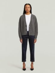 G-Star Dżinsy - Boyfriend fit - w kolorze granatowym rozmiar: W28/L34. Niebieskie jeansy G-Star, l, z aplikacjami, ze skóry, klasyczne, z podwyższonym stanem. Za 204.95 zł.