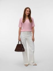 Vero Moda Sweter w kolorze jasnoróżowym rozmiar: S. Różowe swetry Vero Moda, s, bez wzorów, bez ramiączek. Za 74.63 zł.