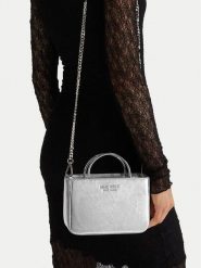 Nine West Torebka CEO-Astor Vibe-KY323-1 Srebrny. Szare torebki klasyczne Nine West, bez wzorów, z materiału, bez dodatków. Za 199.99 zł.