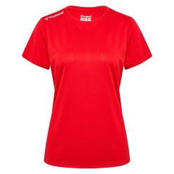Koszulka sportowa treningowa damska T-shirt Hummel RUN Jersey. Czerwone t-shirty sportowe Hummel, m, bez wzorów, z jersey, bez ramiączek. Za 106.00 zł.