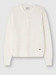 Pepe Jeans Kardigan w kolorze białym rozmiar: L. Białe swetry Pepe Jeans, l, bez wzorów, z bawełny, bez ramiączek. Za 144.24 zł.