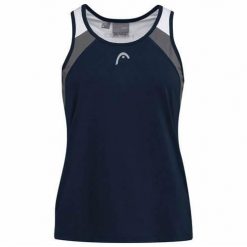 Koszulka bez rękawów damska CLUB 22 Tank Top. Niebieskie topy sportowe Head, s, bez wzorów, z poliesteru, tenisowe. W wyprzedaży za 101.50 zł.