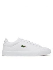 Lacoste Tenisówki 7-49CFA0004 Biały. Białe trampki Lacoste, bez wzorów, z materiału, bez zapięcia. Za 309.99 zł.