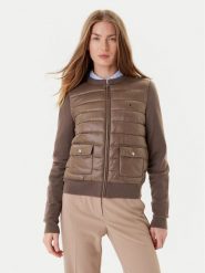 Tommy Hilfiger Kurtka bomber WW0WW46741 Brązowy Regular Fit. Brązowe kurtki Tommy Hilfiger, s, bez wzorów, z syntetyku, bez kaptura. Za 989.99 zł.