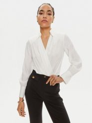Elisabetta Franchi Body CB-007-46E2 Biały Regular Fit. Białe body i gorsety Elisabetta Franchi, bez wzorów, z wiskozy, bez ramiączek. Za 1,849.00 zł.