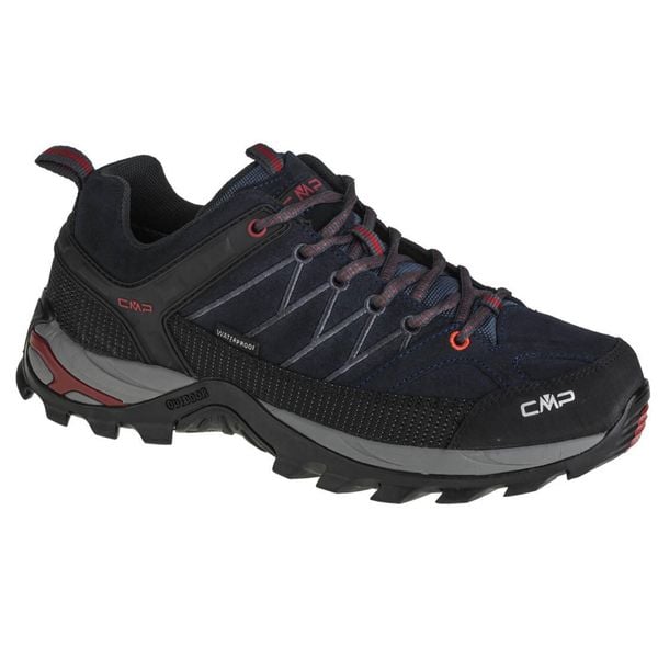 Buty trekkingowe CMP Rigel. Czarne buty trekkingowe CMP, z materiału, bez zapięcia. W wyprzedaży za 359.99 zł.